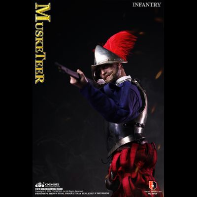 Испанский мушкетер (медно-никелевая версия) - КОЛЛЕКЦИОННАЯ ФИГУРКА 1/6 Series of Empires Spanish Conquistadors Nickel Silver Edition MUSKETEER (SE139) - COOMODEL