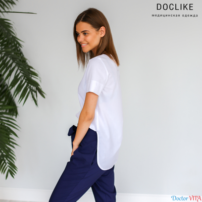 БЛУЗА DOCLIKE DL419 Белая