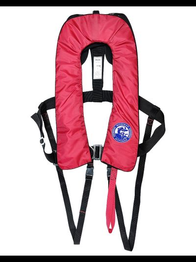 Жилет надувной автоматический Мореман Комфорт, 150 N, красный