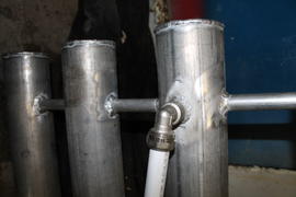 Изготовление регистра отопления из алюминия