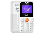 4650229401575 Мобильный телефон  BQ 1853 LIFE WHITE,  экран 128 х 160 пикселей., 2SIM-карты, фонарик, FM-радио и клавиша SOS