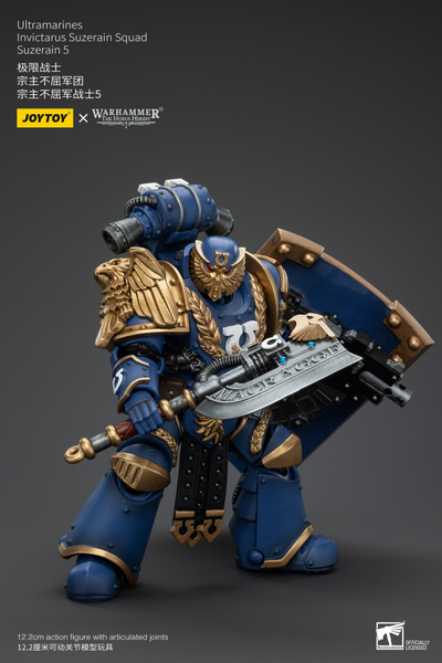 Сюзерен-инвиктарий Ультрамаринов (Warhammer Horus Heresy) - КОЛЛЕКЦИОННАЯ ФИГУРКА 1/18 Ultramarines Invictarus Suzerain Squad 5 (JT00287) - JOYTOY