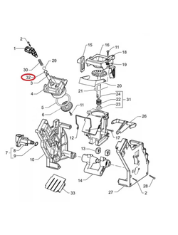 Оригинальная прокладка (уплотнительное кольцо,  уплотнитель) O-Ring ORM 0060-10 для кофемашины