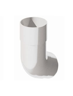 Колено трубы 135 гр., пластиковое БЕЛОЕ