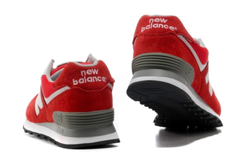 New Balance 574 Красные замша женские (36-40) Арт. 361M-A