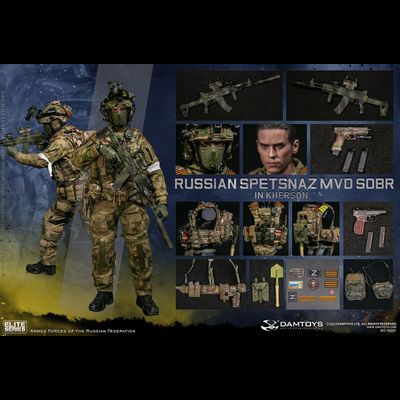 ПОВРЕЖДЕНА КОРОБКА - Спецназ СОБР - КОЛЛЕКЦИОННАЯ ФИГУРКА 1/6 RUSSIAN SPETSNAZ MVD SOBR IN KHERSON (78097) - DAMTOYS