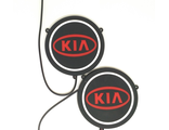 Огни ходовые с эмблемой Kia, 9,5см., 12V