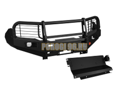 Передний силовой бампер серии Трофи на Nissan Navara III (D40 STX) 2010-2015 (02.048.03)