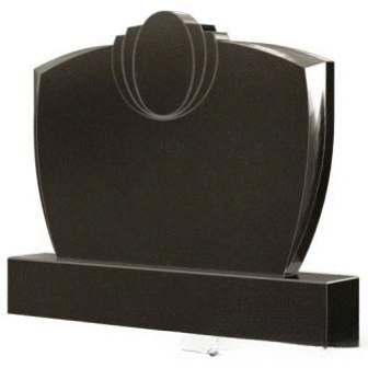 Горизонтальная стела продолговатая с овалом