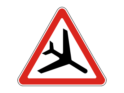 Знак дорожный 1.30 Низколетящие самолеты