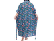 Женский халат БОЛЬШОГО размера  Арт. 151295-845 (цвет коричнево-синий) Размер  универсальный ( 60-90)