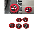 Наклейка &#039;Не курить&#039; в автомобиль (2 шт.)