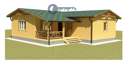 Б-26 ГАБАРИТНЫЕ РАЗМЕРЫ: (9Х12М) 1 ЭТАЖ, ОБЩАЯ ПЛОЩАДЬ: 99М²