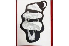 Тема: "Дерево. Движение линии" Композиция.