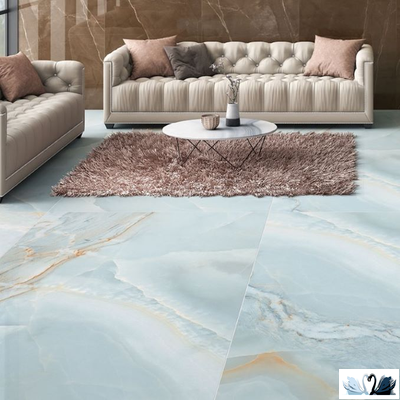 Керамогранит Creto Opera Onyx Sky 80 х 160 см голубой