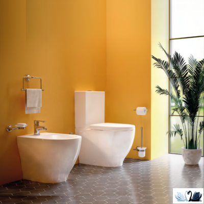 Унитаз-биде Creavit Mare MA361-00CB00E-0000, в комплекте с бачком MA410.000, напольный приставной