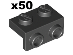 Bracket 1 x 2 - 1 x 2, Black (99781 / 6016172)