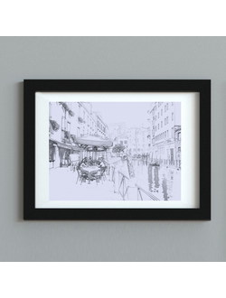 Постер "Кафе в Венеции" из коллекции "Города Европы"