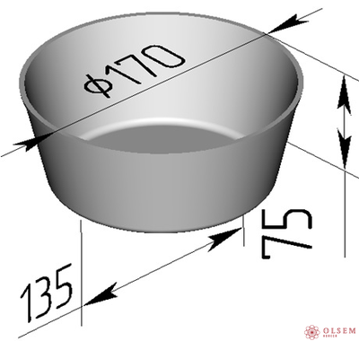 Форма хлебная круглая 2Л1 ДМз