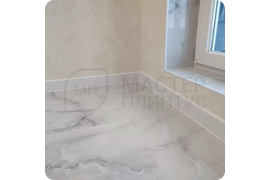 Универсальное сочетание: монтаж плинтуса Dollken Cubu Flex Life 60 в цвете RAL 9003 обеспечивает идеальное сочетание с любыми материалами и цветовыми решениями в интерьере.