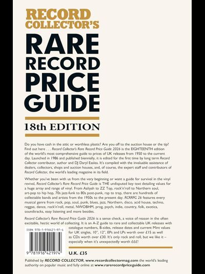 The Rare Record Price Guide 2026 The World's Leading Guide Book