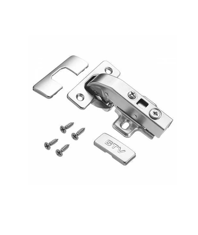 Петля 90гр для фальшпанелей, планка клип, самозакрывающаяся  ZM-НСKT90-BE-S  GTV *