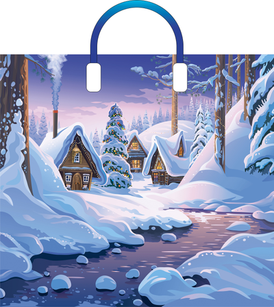 Зимняя деревня