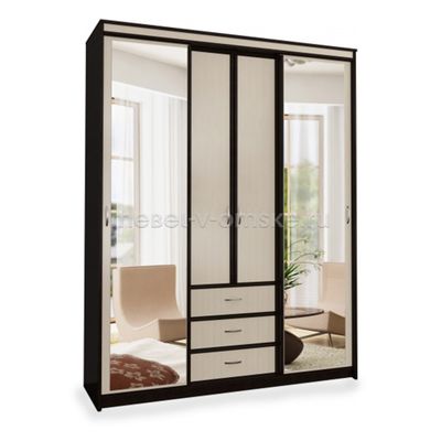 Шкаф-купе Карина 1,7 с 2 зеркалами