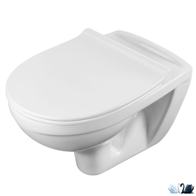 Комплект ПЭК Santek Бореаль 1.WH50.1.775. Инсталляция с кнопкой (черный, матовый) и подвесной унитаз с сиденьем микролифт