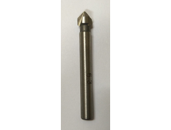 Зенковка 6.3 мм 90 гр HSS с цилиндрическим хвостовиком 3 зуба