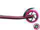 Самокат Tech Team TT Crosser 2022 черно-розовый