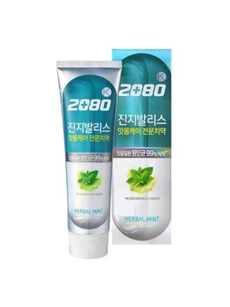 Зубная паста с ГОЛУБАЯ Гинкго билоба Aekyung 2080 K Gingivalis Herbal Mint (зеленая)
