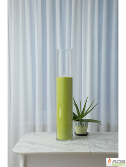 Насыпная свеча "Цилиндр 80 см", зелёная "Зелёный"