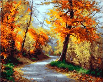 Картина по номерам 40х50 GX 26212 Осенняя тропа