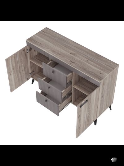 Кассандра КМ-12 комод Дуб Смоки MF-14