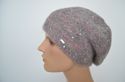 Меланжевый берет италия