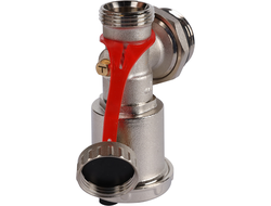 Регулируемый концевой фитинг ROMMER с дренажным вентилем, автоматический воздухоотводчик 1"