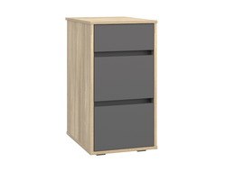 Набор мебели ОСКАР - Тумба ОС-10 Блэквуд ячменный/Графит