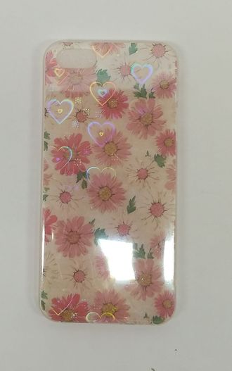 Защитная крышка силиконовая iPhone 5/5S (арт. 30649) Цветы