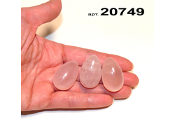 Розовый кварц натуральный (яйцо) арт.20749: без отв. ~17,2г ~30*20мм