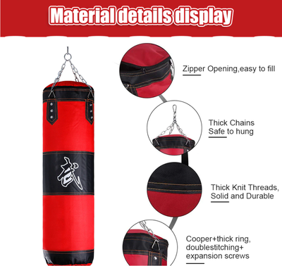 Профессиональный боксерский мешок Cbmmaker с подвесом