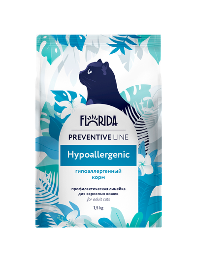 Florida Preventive Line Hypoallergenic сухой корм для кошек "Гипоаллергенный" 1.5 кг
