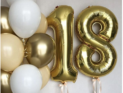 Сет из гелиевых шаров "Совершеннолетие"