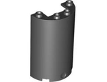 Cylinder Half 2 x 4 x 5 with 1 x 2 Cutout, Black (85941 / 4596606)