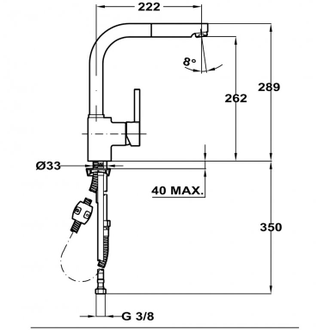 Смеситель Teka ARK 938 23938121 W