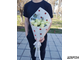 Букет из 11 белых роз с эвкалиптом фото2