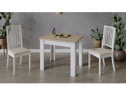 Стол раздвижной Промо Тип 3 Белый/Дуб сонома светлый