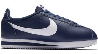 Nike Cortez (Синие с белым) кожа