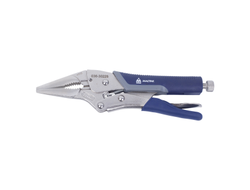 Зажим с фиксатором 225 мм, тонконосый МАСТАК 036-30225H