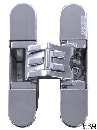 KUBICA 27 - K2700 петля самоцентрирующая с 5-ю точками опоры регулируемая по 3-м направлениям,  блестящий хром